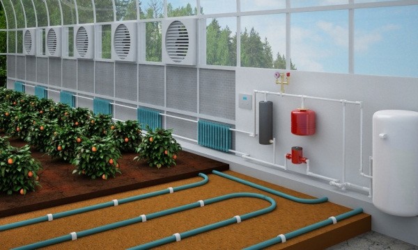 Отопление теплицы при помощи газа
