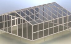 Строительство теплицы из дерева
